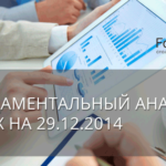 Фундаментальный анализ Форекс на 29.12.2014